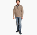 Johnston & Murphy Reversible Channel-Quilted Quarter-Zip