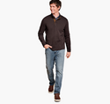 Johnston & Murphy Knit Jacquard Quarter-Snap Pullover