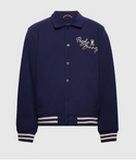 Psycho Bunny Men's Desert Coach Bomber Jacket | Evening Blue