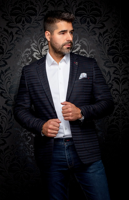 Au Noir Blazer | ELBA, Navy Brown