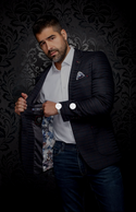 Au Noir Blazer | ELBA, Navy Brown