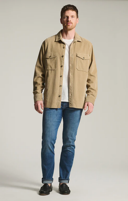 34 Heritage Courage Straight Leg Jeans in Used Brushed Organic Ultra