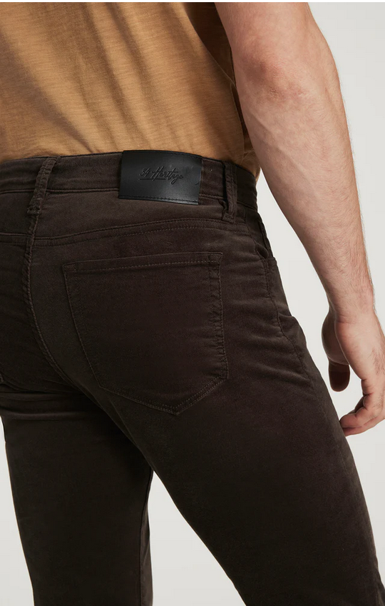 34 Heritage Courage Straight Leg Pants in Brown Moleskin