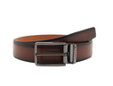 Lloyd Textured Leather Belt | Brandy