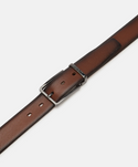 Lloyd Textured Leather Belt | Brandy