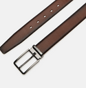 Lloyd Textured Leather Belt | Brandy