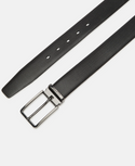Lloyd Textured Leather Belt | Black