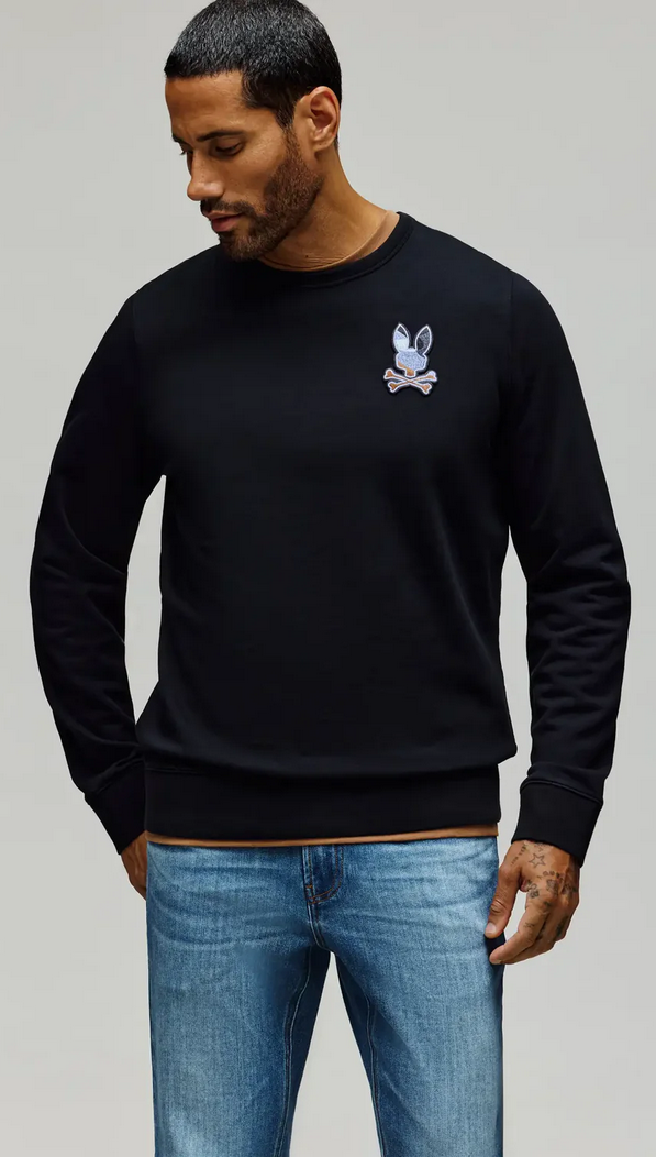 Psycho Bunny Men's Dante Crew | Black