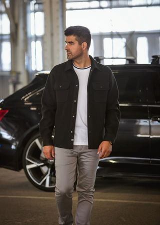 Au Noir Overshirt | DANALI, Black