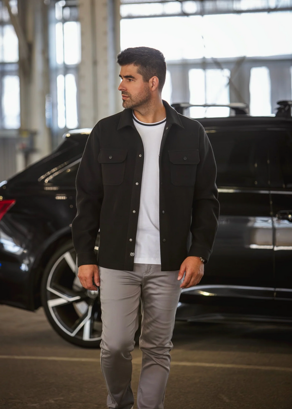 Au Noir Overshirt | DANALI, Black