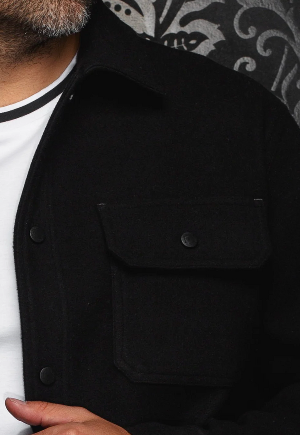 Au Noir Overshirt | DANALI, Black