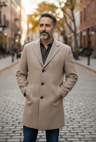 Au Noir Coat | KLAMATH, Oatmeal