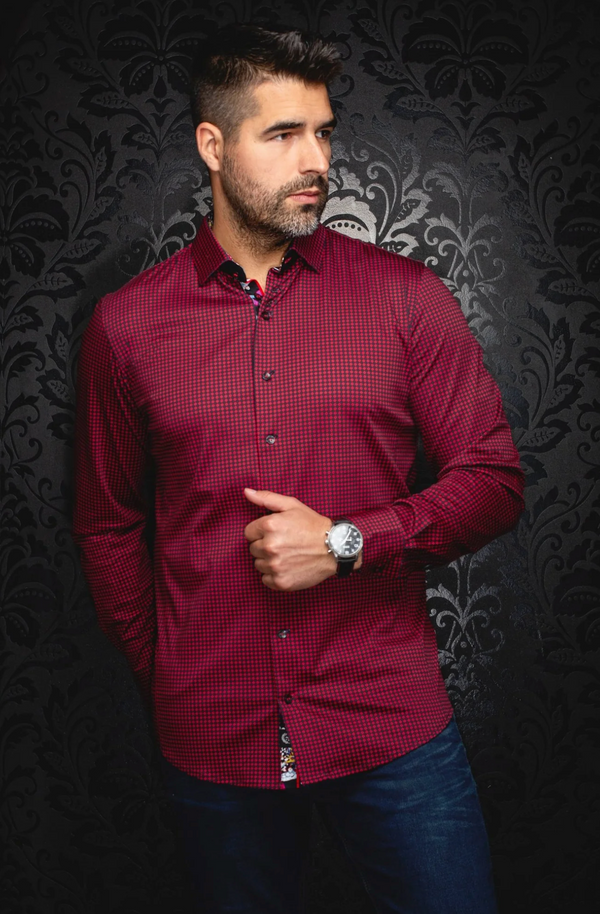 Au Noir 360° Stretch Shirt | POLGAR, Red