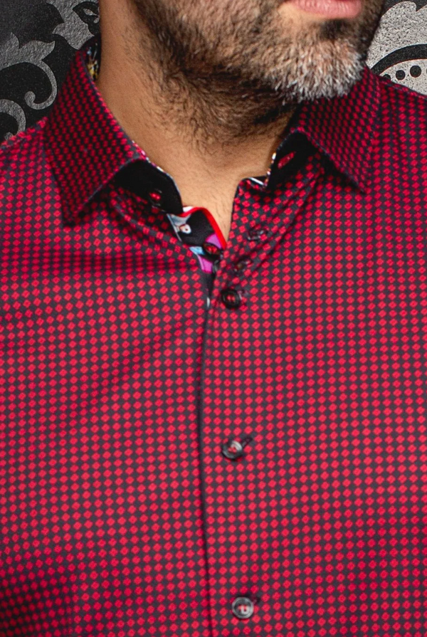 Au Noir 360° Stretch Shirt | POLGAR, Red