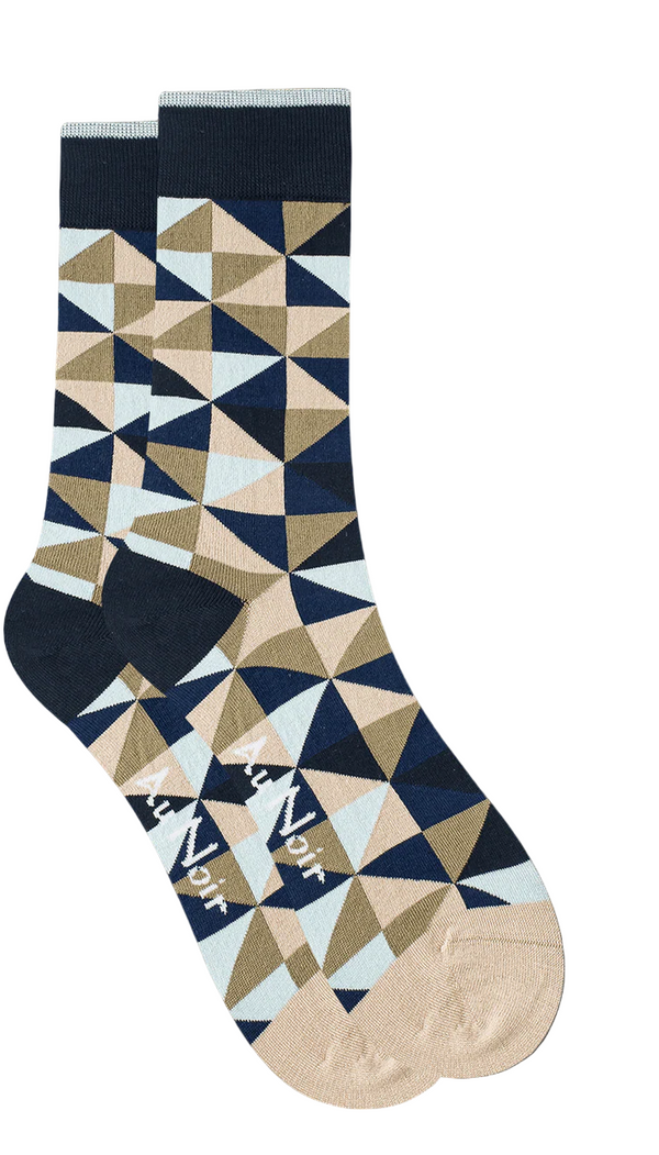Au Noir Socks | Stone Olive