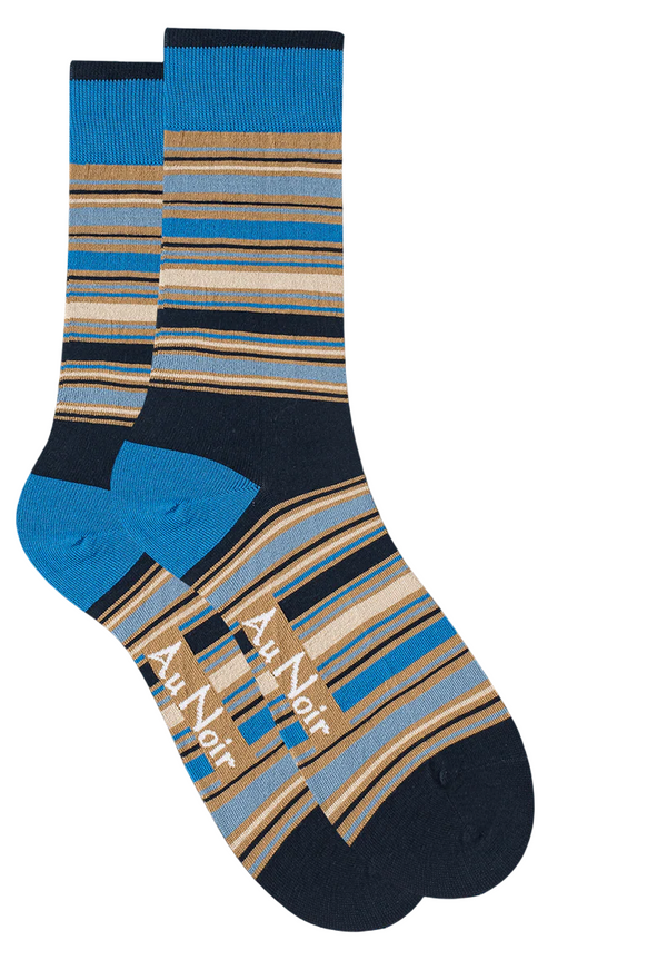 Au Noir Socks | Navy Tobacco