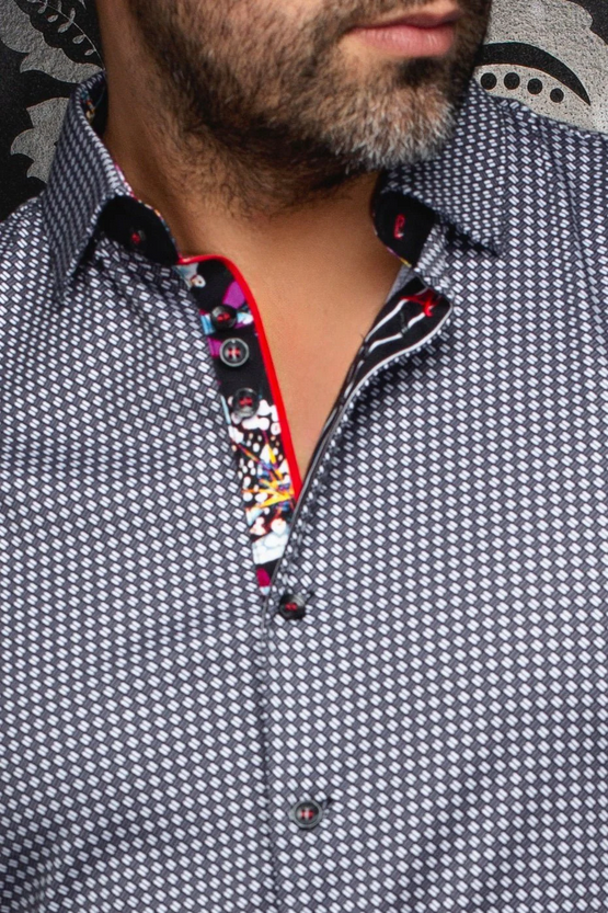 Au Noir 360° Stretch Shirt | POLGAR, Black Grey