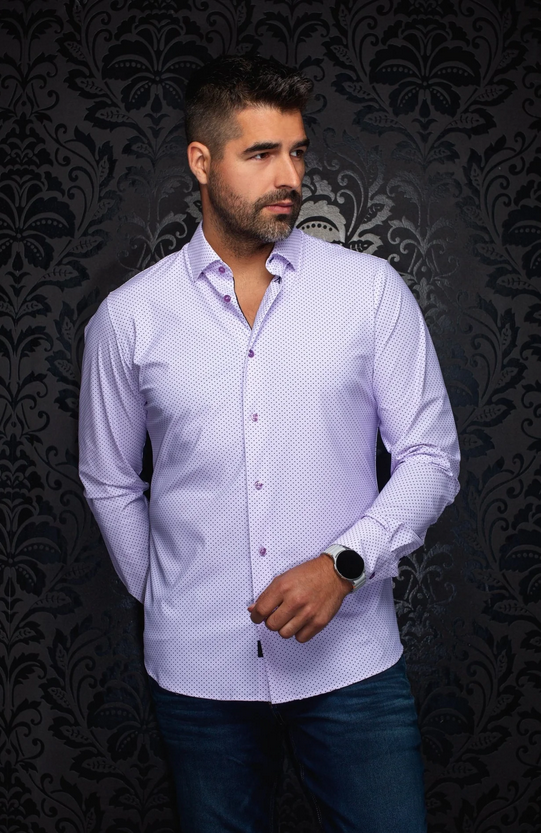 Au Noir Performance Shirt | NICOLAS GEO, Lavender