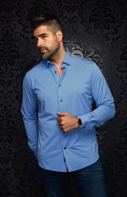 Au Noir Performance Shirt | VOLTA, Blue
