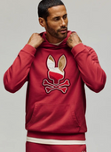 Psycho Bunny Men's Dante Hoodie | Garnet
