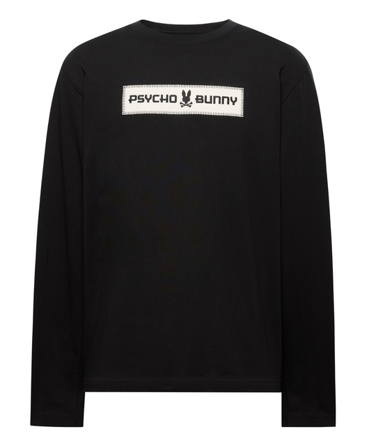 Psycho Bunny Gage Long Sleeve Tee | Black