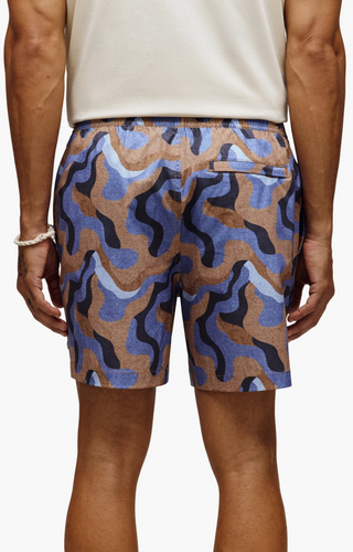 Psycho Bunny Men's Swim Trunk Dante | Toasted Coconut