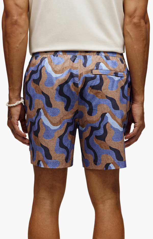 Psycho Bunny Men's Swim Trunk Dante | Toasted Coconut