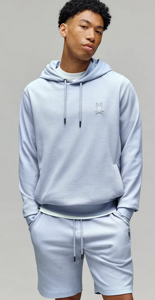 Psycho Bunny Men's Kai Hoodie | Zen Blue