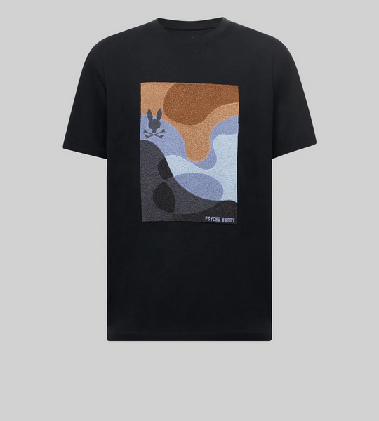 Psycho Bunny Men's Dante Graphic Tee | Black