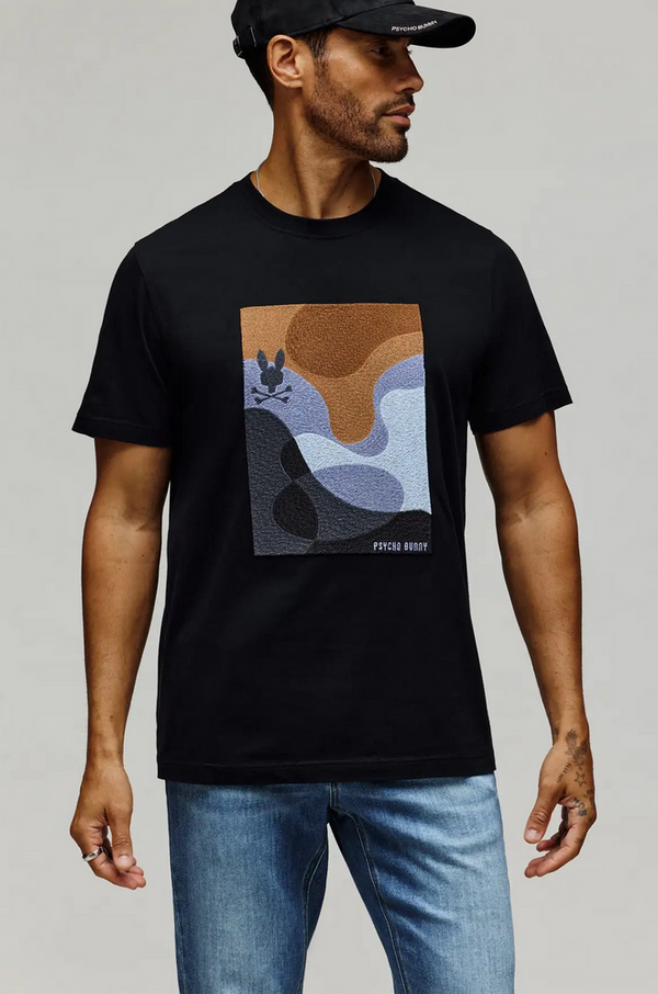Psycho Bunny Men's Dante Graphic Tee | Black