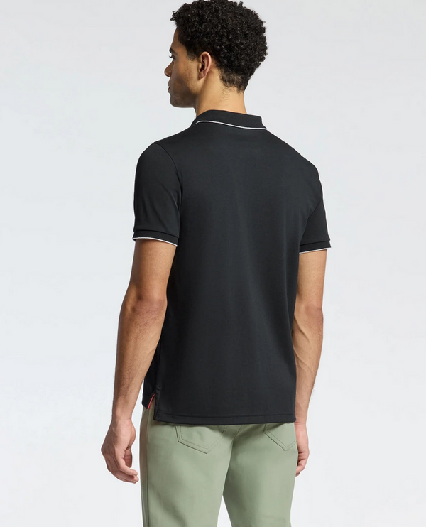 Psycho Bunny Men's Bryce Performance Pique Polo Shirt | Black