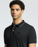 Psycho Bunny Men's Bryce Performance Pique Polo Shirt | Black