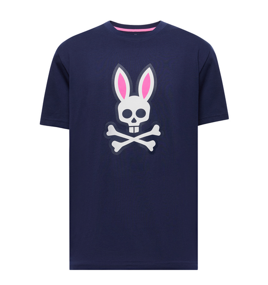 Psycho Bunny Men's Rex Graphic Tee | Evening Blue