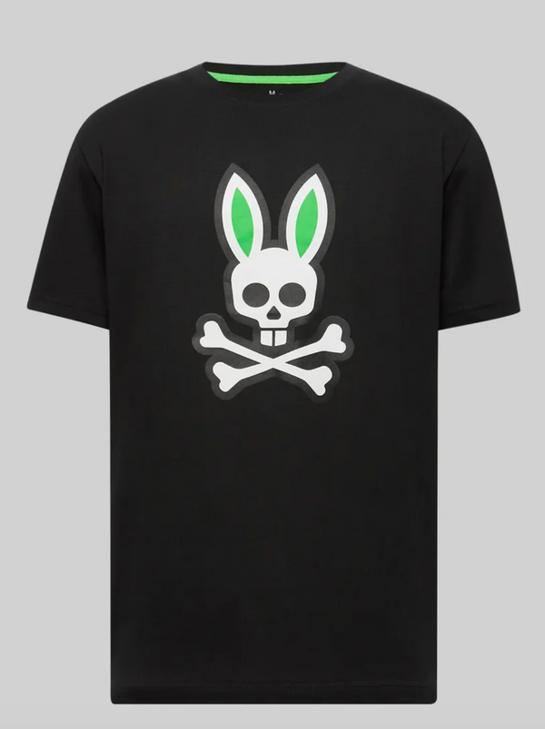 Psycho Bunny Men's Rex Graphic Tee | Black