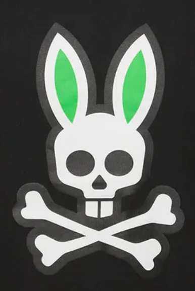 Psycho Bunny Men's Rex Graphic Tee | Black