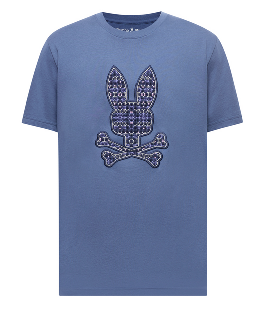 Psycho Bunny Men's Indigo Fair Isle | Gray Blue