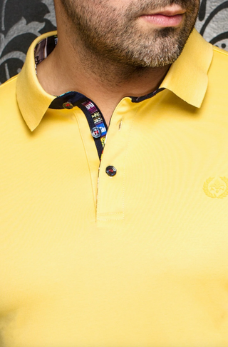 Au Noir Polo | EAGLE, Light Yellow