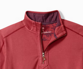 Tommy Bahama  Ben & Terry Half-Zip Sweatshirt | Depp Havana