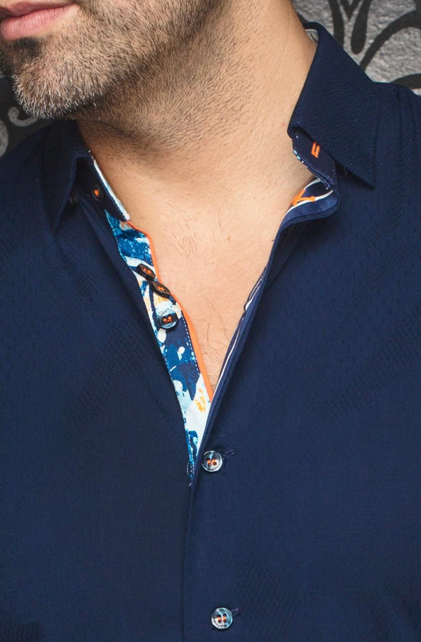 Au Noir Shirt Short Sleeves | FAJARDO, Navy