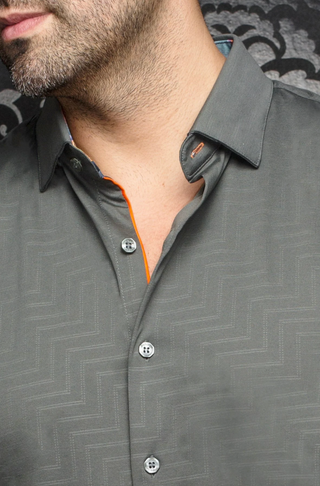 Au Noir Stretch Shirt Short Sleeves | DIVENERE, Olive