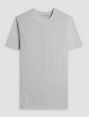 Bugatchi Texured Tee | Ivory