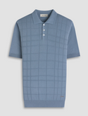 Bugatchi 3 Button Polo Sweater | Shark