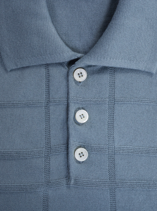 Bugatchi 3 Button Polo Sweater | Shark