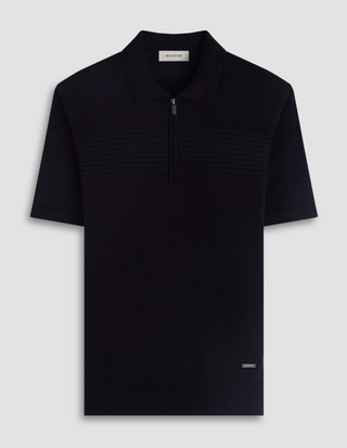 Bugatchi 1/4 Zip Polo Sweater | Black