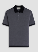 Bugatchi 3 Button Polo Sweater | Black