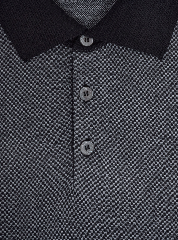Bugatchi 3 Button Polo Sweater | Black