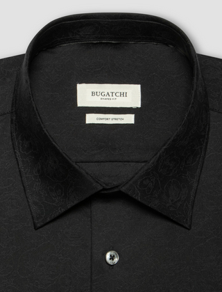 Bugachi Long Sleeved Shirt Julian Shaped Fit | Black