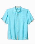 Tommy Bahama Paradise Breezer Linen Short-Sleeve Shirt | Blue Radiance