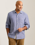 Tommy Bahama Paradise Breezer Linen Long-Sleeve Shirt | Island Navy