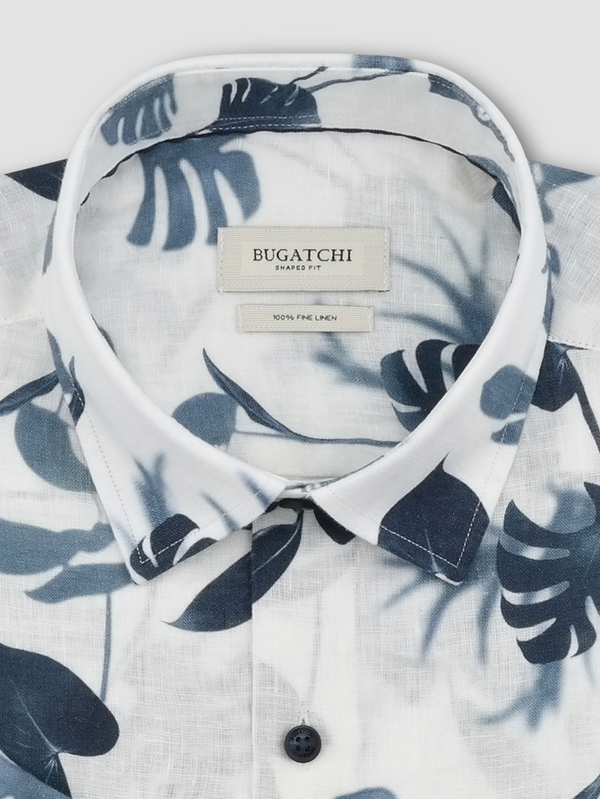 Bugatchi Shirt Short Sleeve Shirt Vero Shaped Fit | Navy